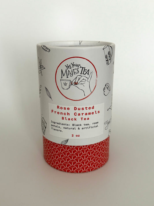 Rose Dusted French Caramels Black Tea