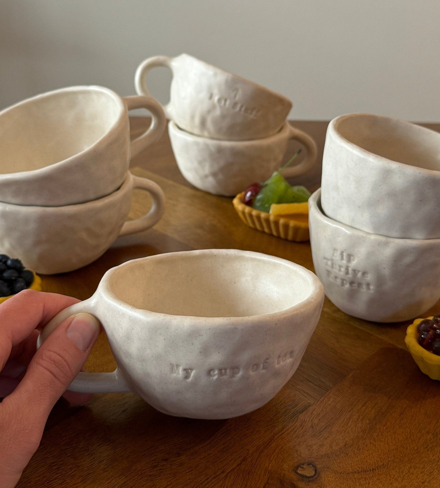 Handmade Ceramic Tea Mug - Perfectly Imperfect - "My Cup of Tea"