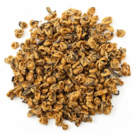Premium Golden Snail Black Tea – Dian Hong from Yunnan – Hand-Rolled | Malty & Smooth